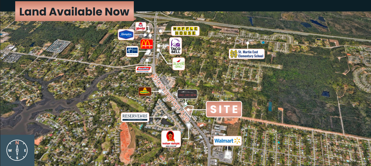 Jackson County’s Biggest Road Expansion Is Reshaping Ocean Springs — And This 1.45-Acre Corner Is at the Heart of It