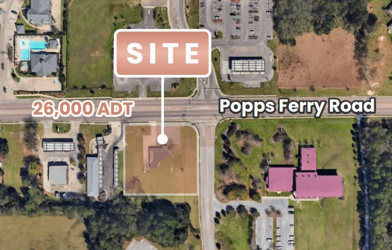 New Construction at the Corner of Schools, Walmart, and Multifamily: The Retail Leasing Story of 1831 Popps Ferry Road